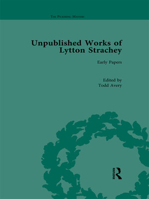 cover image of Unpublished Works of Lytton Strachey